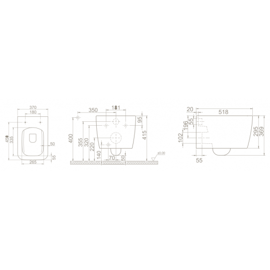 Λεκάνη Κρεμαστή με Μπιντέ Cerastyle Aqua Rimless 017700 με Κάλυμμα Αντιβακτηριακό Slim Soft Close Πορσελάνης Λευκή Λεκάνη Κρεμαστή με Μπιντέ Cerastyle Aqua Rimless 017700 με Κάλυμμα Αντιβακτηριακό Slim Soft Close Πορσελάνης Λευκή